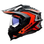 LS2 MX701 Explorer Carbon Adventure helm Frontier II glans oranje