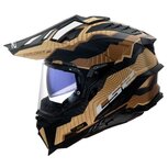 LS2 MX701 Explorer Carbon Adventure helm Trick bruin sand