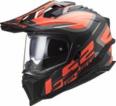 LS2 MX701 Explorer Adventure helm Alter mat zwart oranje