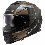 LS2 FF800 Storm II integraalhelm Tracker mat zwart goud