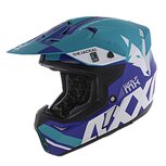 Axxis Wolf crosshelm Jackal mat blauw - Maat S
