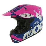 Axxis Wolf crosshelm Jackal mat roze blauw