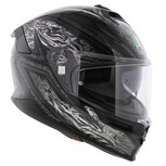 AGV K7 motorhelm Damascus glans zwart zilver