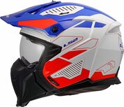 LS2 OF606 Drifter helm Trek wit blauw rood
