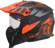 LS2 OF606 Drifter helm Gas grijs oranje