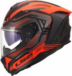 LS2 FF817 Challenger II helm Dravix mat zwart rood