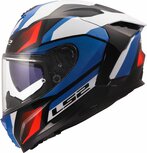 LS2 FF817 Challenger II helm Viper glans wit blauw rood