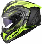 LS2 FF817 Challenger II helm Dravix mat zwart geel