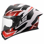 LS2 FF820 Rapid III helm Xtrem glans wit zwart rood