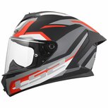 LS2 FF820 Rapid III helm Hyper mat zwart rood