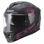 LS2 FF818 Storm III helm Burst mat zwart roze