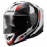 LS2 FF818 Storm III helm Sporty glans wit blauw rood