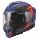 LS2 FF818 Storm III helm Dynamo mat blauw rood