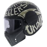 Caberg Ghost Nuke Helm - mat zwart wit - Maat S