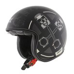 Axxis Jethelm Hornet S SV Skulls mat zwart