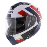 Axxis Storm S SV systeemhelm Diamond glans wit blauw rood