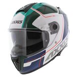 Axxis Hawk SV Integraal helm Spear A6 glans groen wit blauw