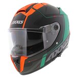 Axxis Hawk SV Integraal helm Spear B4 mat zwart groen oranje