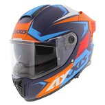 Axxis Hawk SV Evo Integraal helm Ixil C14 mat oranje blauw