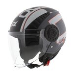 Axxis Metro S jethelm Duo mat grijs - Maat XXS - Kinder helm voor scooter, motor en bromfiets