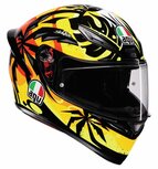 AGV K1 S Motorhelm Tropicrush glans zwart oranje