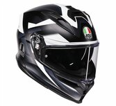 AGV K7 motorhelm Glimpse mat zwart wit