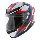 AGV K6 S Timewarp Motorhelm mat zwart rood blauw