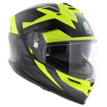 AGV K7 motorhelm Glimpse mat zwart fluo geel