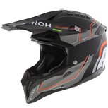 Airoh Helm Aviator 3 AMS&sup2; Leader mat zwart oranje grijs