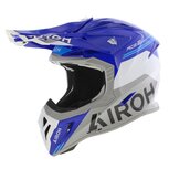 Airoh Aviator Ace 2 crosshelm Fury glans blauw wit grijs