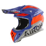 Airoh Aviator Ace 2 crosshelm Fury glans grijs blauw oranje