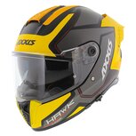 Axxis Hawk SV Evo Integraal helm Judge B13 mat geel zwart titanium