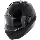 Shark EVO-GT systeemhelm motorhelm glans zwart - Maat XS