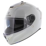 Shark Spartan GT motorhelm solid glans wit zilver - Maat XXL