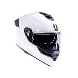 AGV K5 motorhelm Mono solid glans wit
