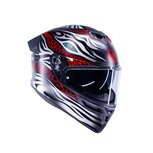 AGV K5 motorhelm Viverna mat zwart grijs rood