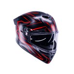 AGV K5 motorhelm Astralix mat zwart rood