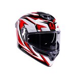 AGV K5 motorhelm Zenithar zwart wit rood