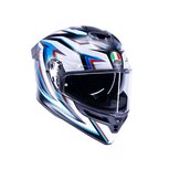 AGV K5 motorhelm Zenithar  mat zwart wit blauw