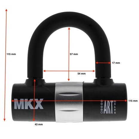 MKX-lock kettingslot ART4 120cm 