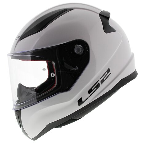 LS2 FF353 Rapid mini Single Mono glans wit - Maat kinder S = 47-48 CM