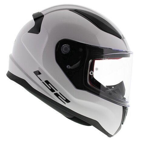 LS2 FF353 Rapid mini Single Mono glans wit - Maat kinder S = 47-48 CM