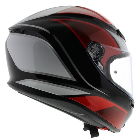 AGV K6 Hyphen Zwart Rood Wit