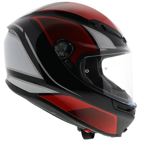 AGV K6 Hyphen Zwart Rood Wit