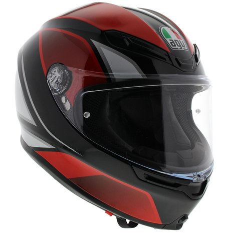 AGV K6 Hyphen Zwart Rood Wit