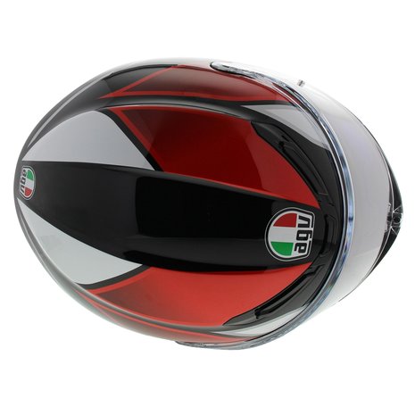 AGV K6 Hyphen Zwart Rood Wit