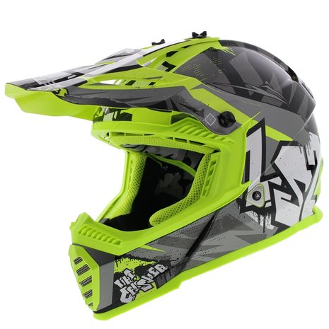 kinder crosshelm MX437 Fast EVO Mini geel -