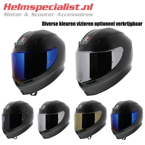 AGV K6 Mono Mat Zwart