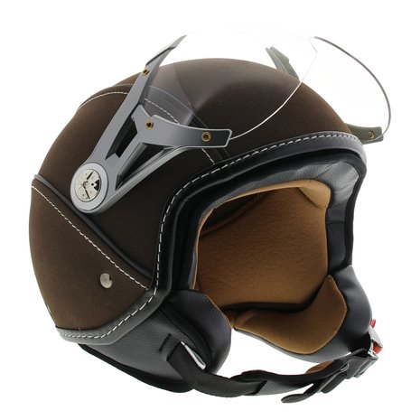 MT Soul Retro helm Leer bruin - Helmspecialist
