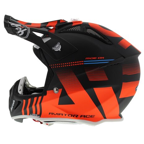 Airoh Aviator Ace crosshelm Nemesi mat oranje